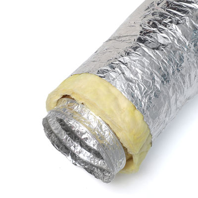 Custom Reinforced Coat Insulated Flexible Aluminum Foil Flexible Duct Aluminum Air Duct Insulated Flexible Ducts