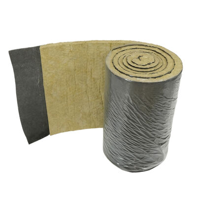FANRYN Rock Wool Blanket with Black Tissue Facing – Class A1 Fire Resistance and 0.044 W/mK Thermal Conductivity for Superior Insulation